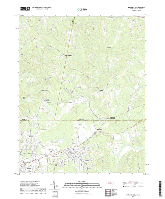 Northeast Eden North Carolina US Topo Map Image