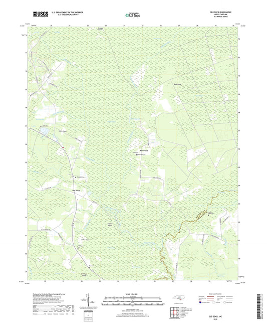 Old Dock North Carolina US Topo Map Image