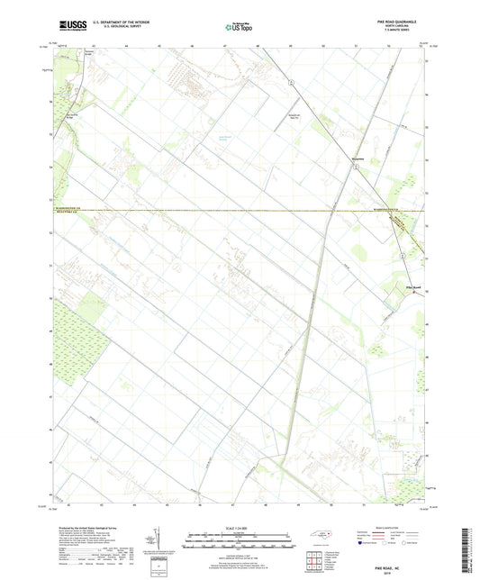 Pike Road North Carolina US Topo Map Image