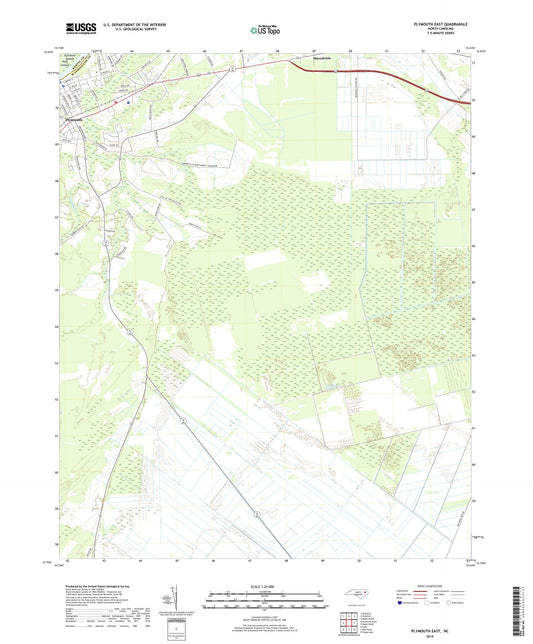Plymouth East North Carolina US Topo Map Image