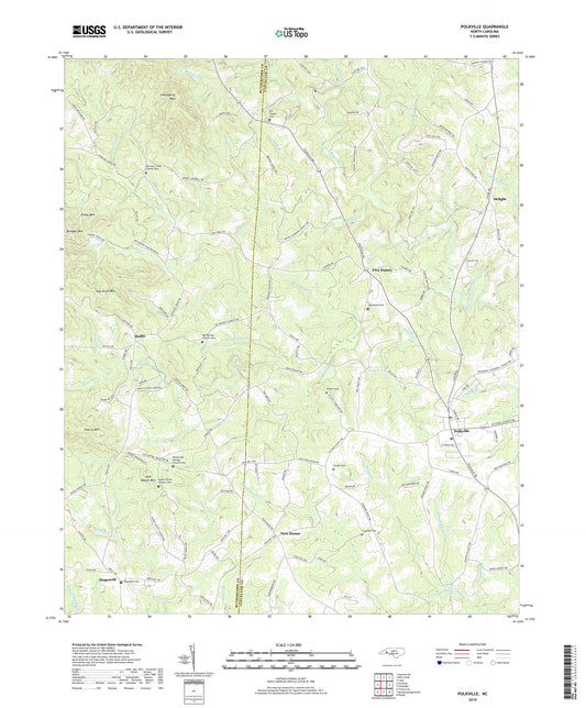 Polkville North Carolina US Topo Map Image