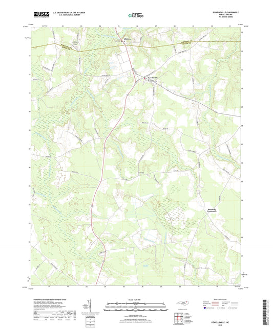 Powellsville North Carolina US Topo Map Image