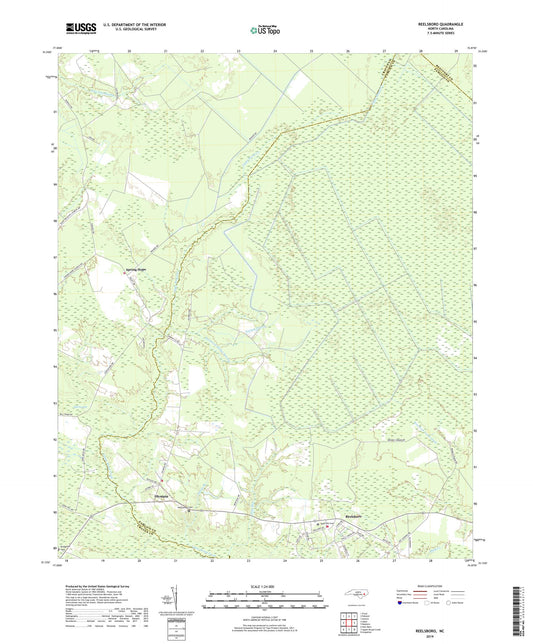 Reelsboro North Carolina US Topo Map Image