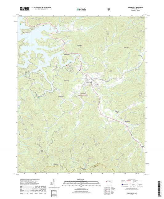 Robbinsville North Carolina US Topo Map Image