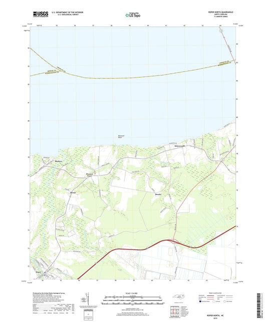 Roper North North Carolina US Topo Map Image