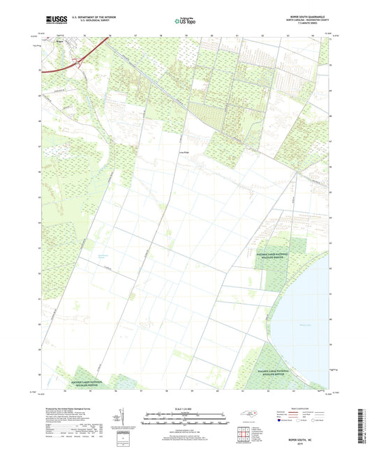 Roper South North Carolina US Topo Map Image