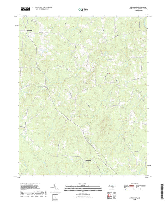 Satterwhite North Carolina US Topo Map Image