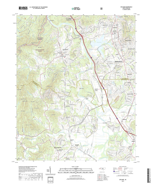 Skyland North Carolina US Topo Map Image