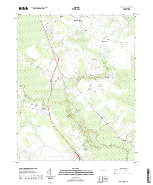 South Mills North Carolina US Topo Map Image