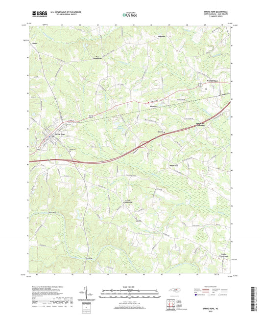 Spring Hope North Carolina US Topo Map Image