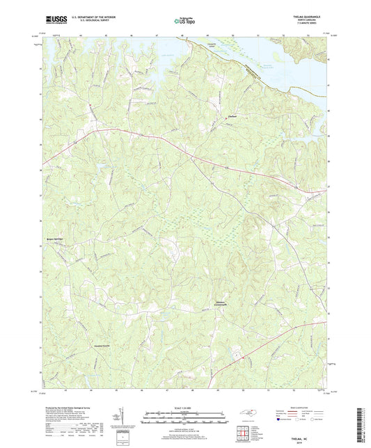 Thelma North Carolina US Topo Map Image