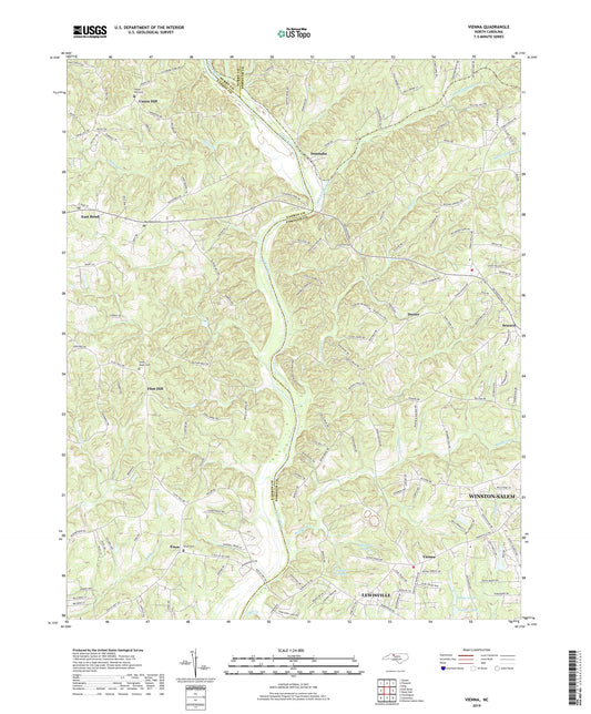 Vienna North Carolina US Topo Map Image