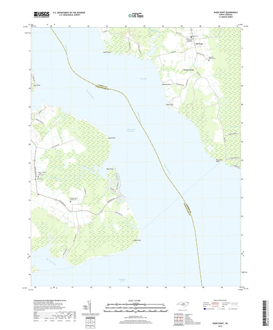 Wade Point North Carolina US Topo Map Image