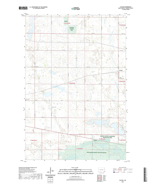 Cayuga North Dakota US Topo Map Image