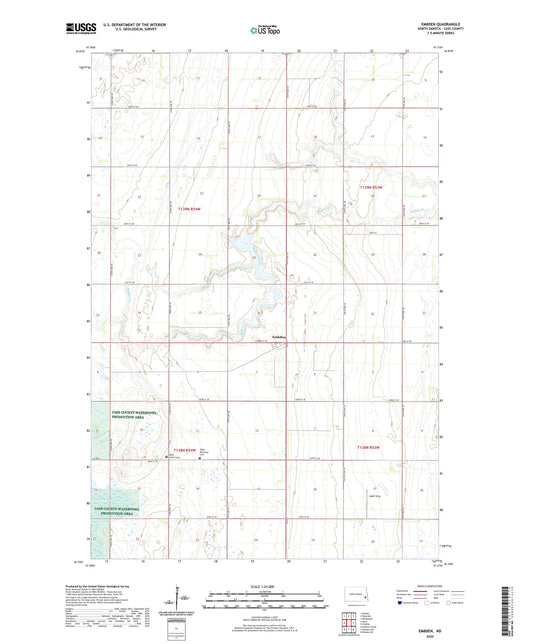Embden North Dakota US Topo Map Image