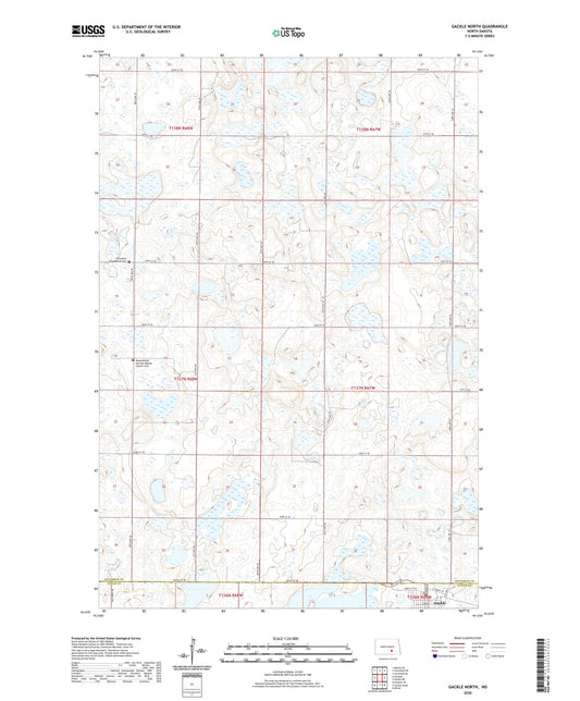 Gackle North North Dakota US Topo Map Image