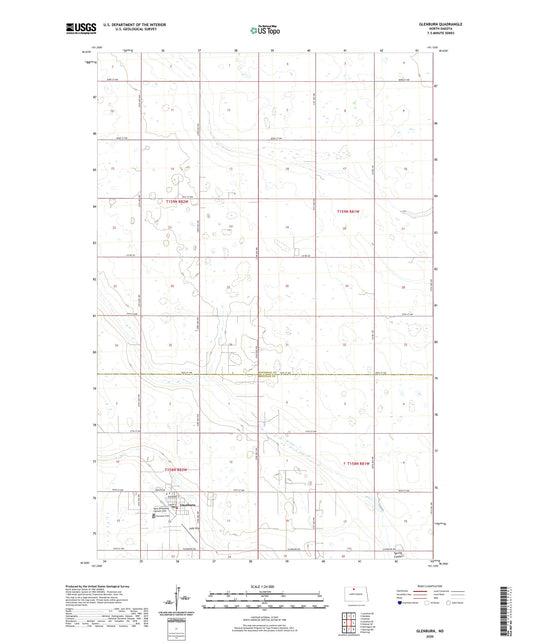 Glenburn North Dakota US Topo Map Image