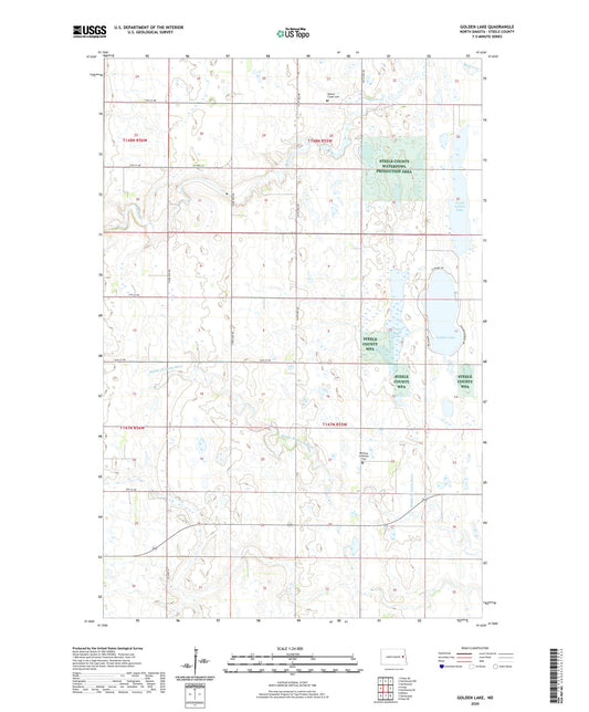 Golden Lake North Dakota US Topo Map Image
