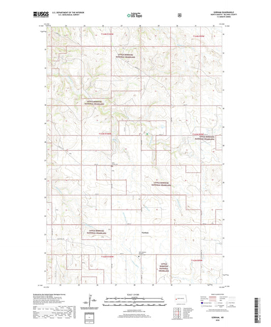 Gorham North Dakota US Topo Map Image