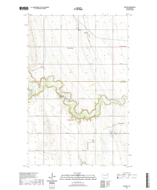 Inkster North Dakota US Topo Map Image