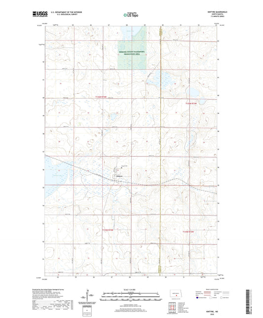 Kintyre North Dakota US Topo Map Image