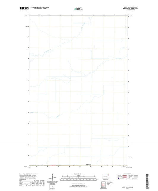 Leroy OE N North Dakota US Topo Map Image