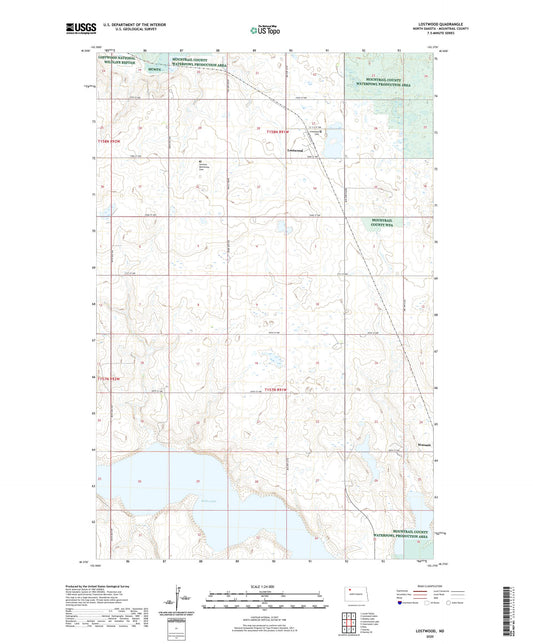 Lostwood North Dakota US Topo Map Image