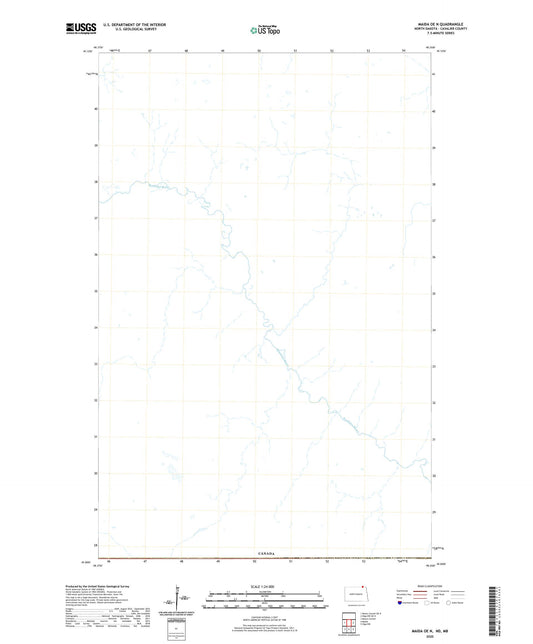 Maida OE N North Dakota US Topo Map Image