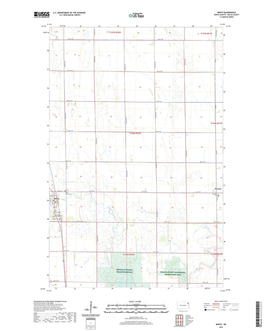 Minto North Dakota US Topo Map Image