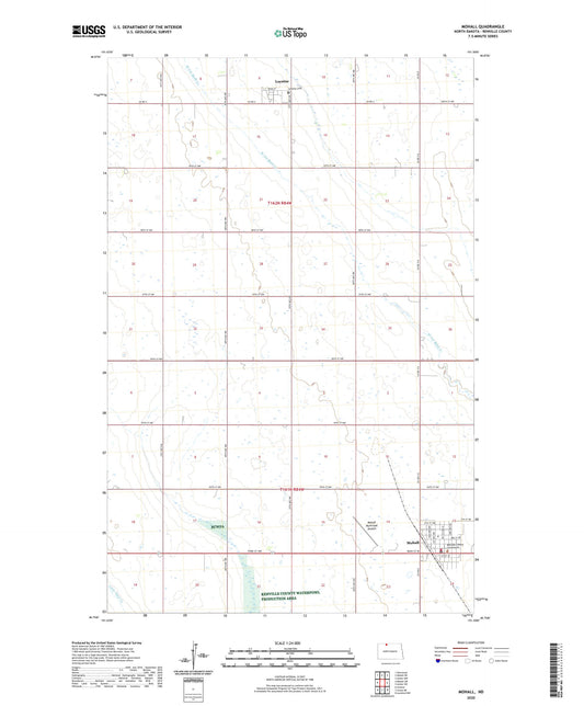 Mohall North Dakota US Topo Map Image