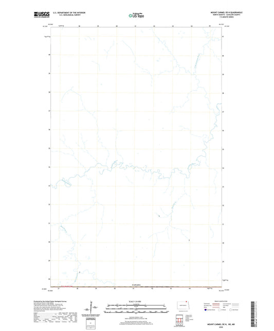 Mount Carmel OE N North Dakota US Topo Map Image