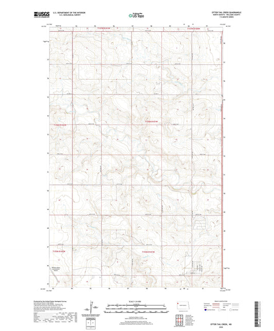 Otter Tail Creek North Dakota US Topo Map Image