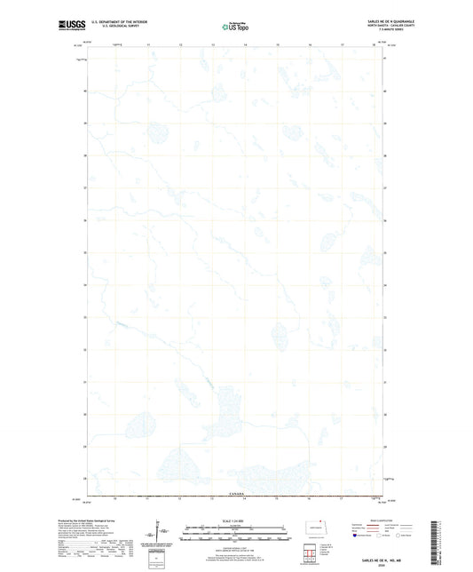 Sarles NE OE N North Dakota US Topo Map Image