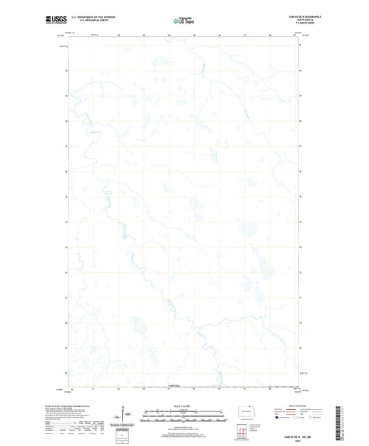 Sarles OE N North Dakota US Topo Map Image