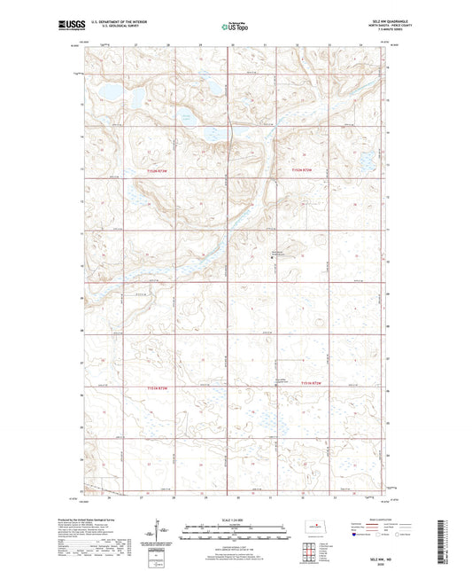 Selz NW North Dakota US Topo Map Image