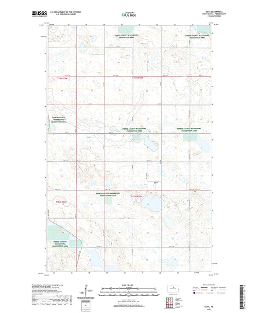 Silva North Dakota US Topo Map Image