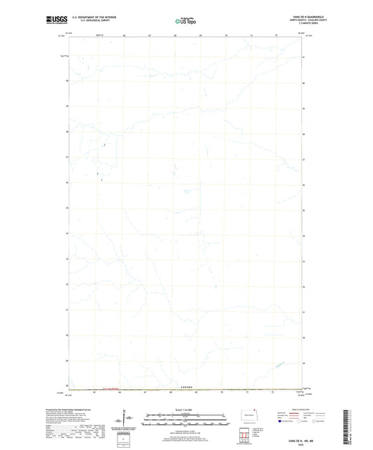 Vang OE N North Dakota US Topo Map Image