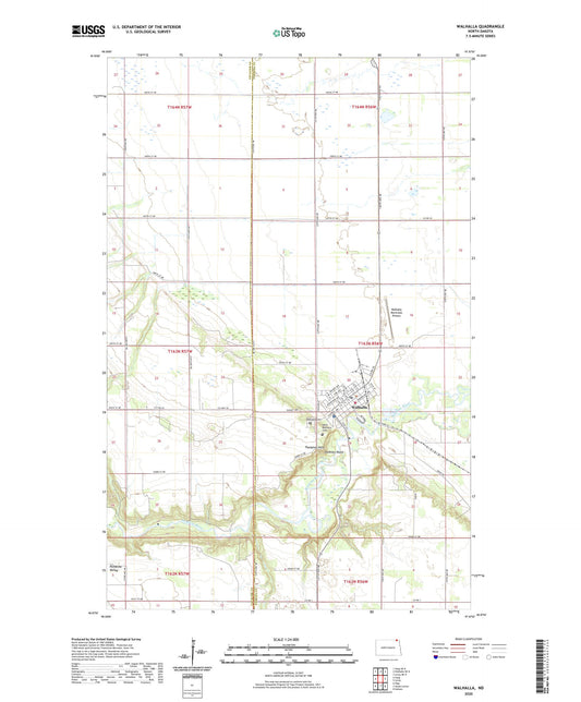 Walhalla North Dakota US Topo Map Image