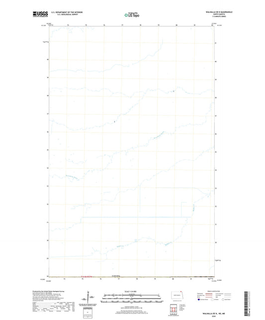 Walhalla OE N North Dakota US Topo Map Image