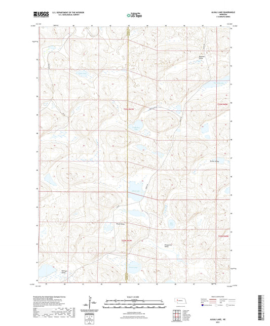 Alkali Lake Nebraska US Topo Map Image