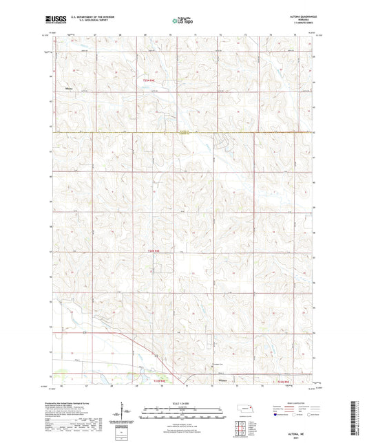 Altona Nebraska US Topo Map Image