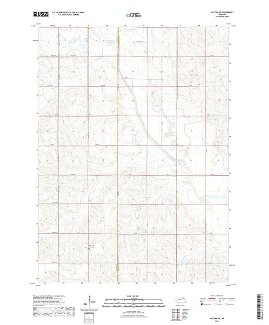 Altona NE Nebraska US Topo Map Image