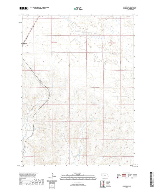 Angora SE Nebraska US Topo Map Image
