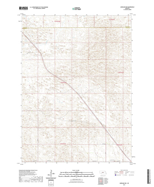 Anselmo NW Nebraska US Topo Map Image