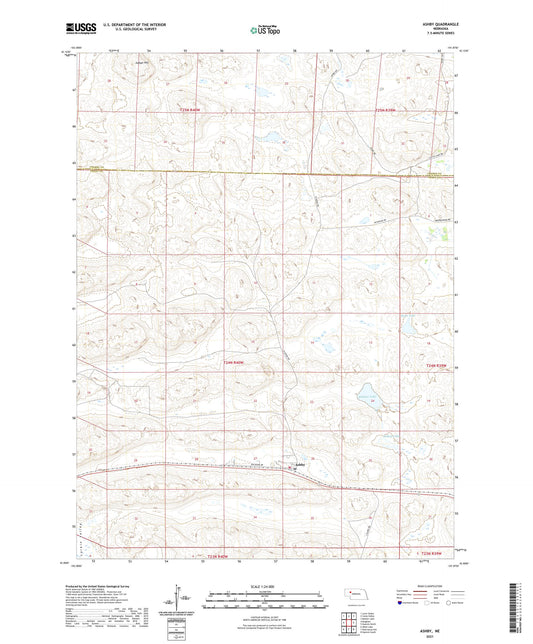 Ashby Nebraska US Topo Map Image