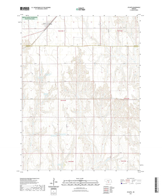 Atlanta Nebraska US Topo Map Image