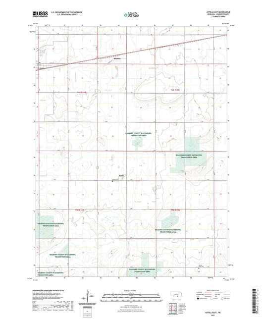 Axtell East Nebraska US Topo Map Image