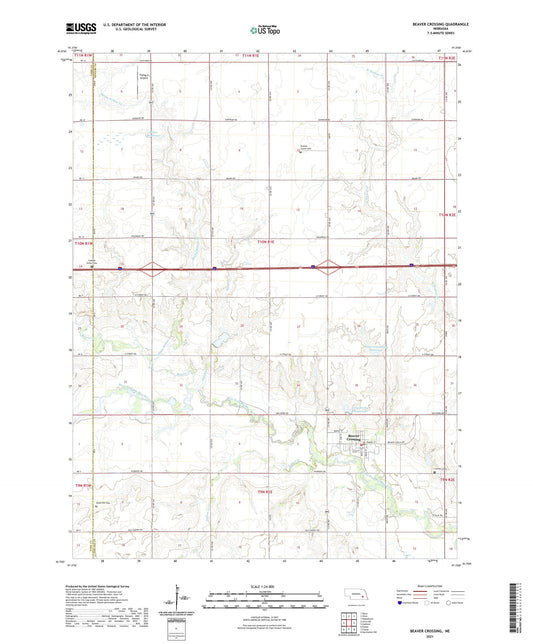 Beaver Crossing Nebraska US Topo Map Image