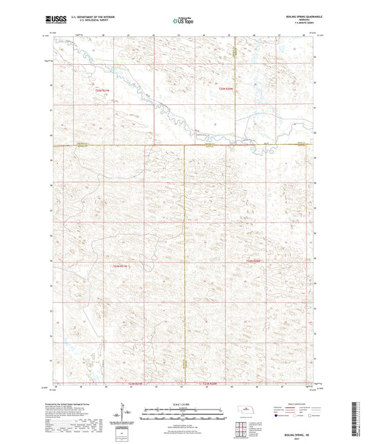Boiling Spring Nebraska US Topo Map Image