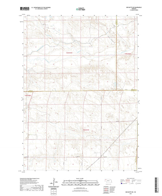 Box Butte NE Nebraska US Topo Map Image